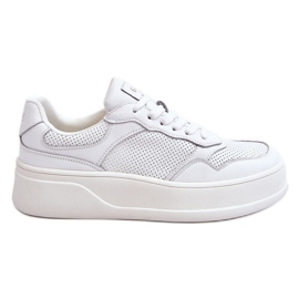 Pantofi sport comozi pentru damă GOE LL2N4054 alb-bej