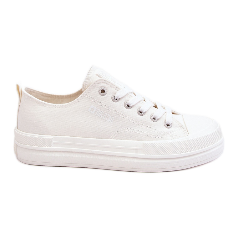 Pantofi sport cu șireturi Big Star Low LL274968 Alb