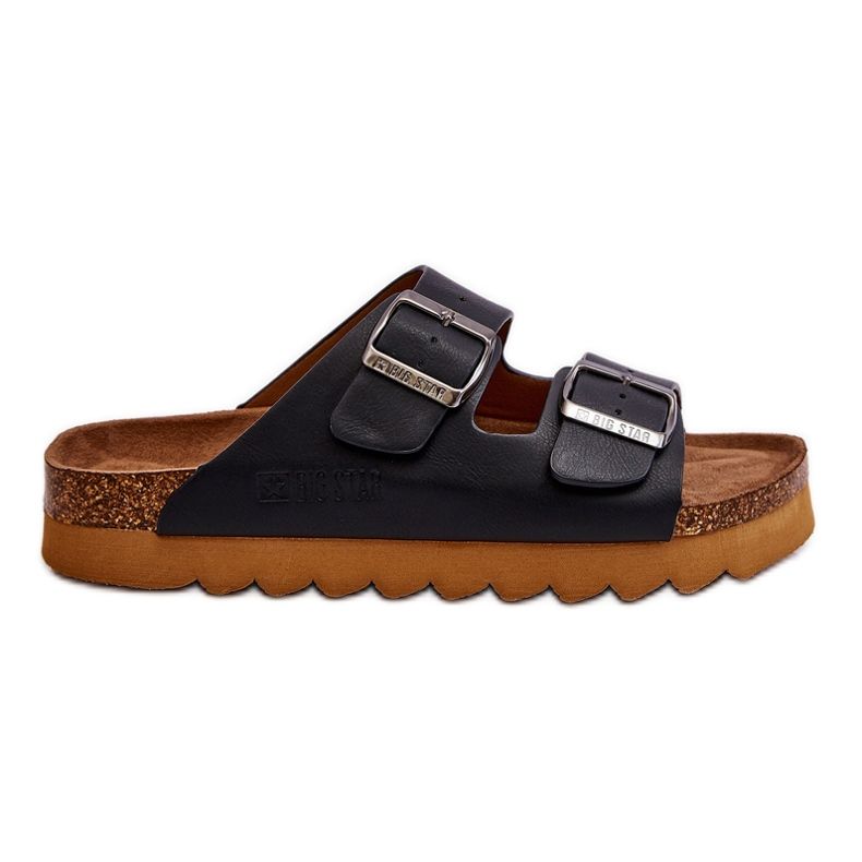 Papuci clasici Big Star pentru femei LL274477 Negri negru