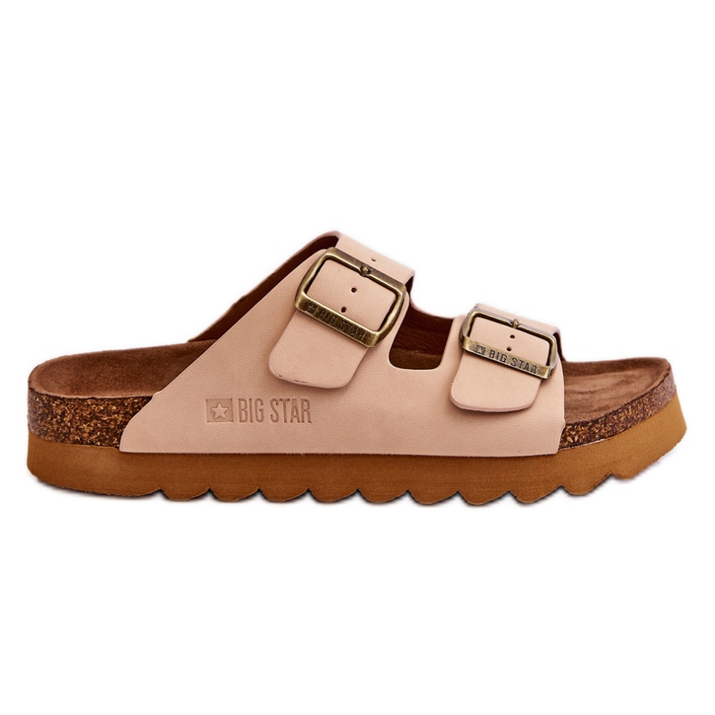 Papuci clasici Big Star pentru femei LL274478 Bej