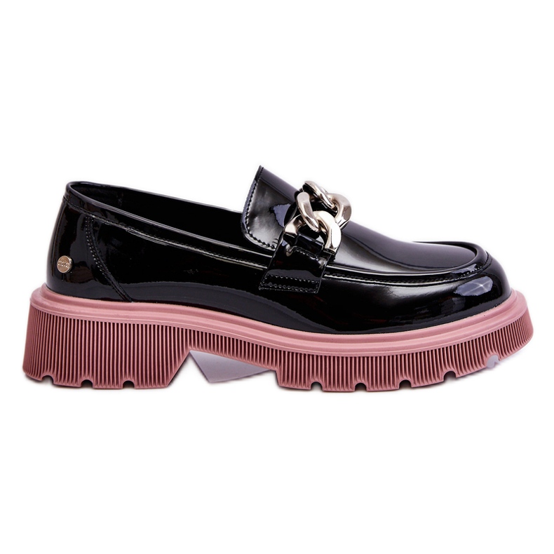 Mocasini Brevet Cu Lant GOE LL2N4039 Negru-Violet