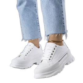 BM Tenisi Kari albi cu platformă înaltă BM Tenisi Kari albi cu platformă înaltă