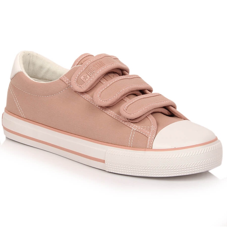 Adidasi de dama cu velcro, roz Big Star LL274A200