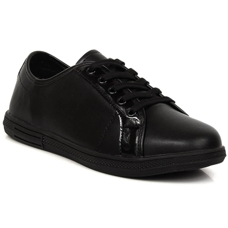 Pantofi sport dama neagra din piele Filippo DP3508/23 negru