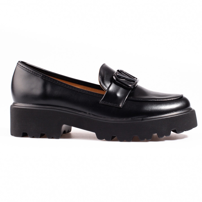 Pantofi dama Vinceza din piele ecologica neagra negru