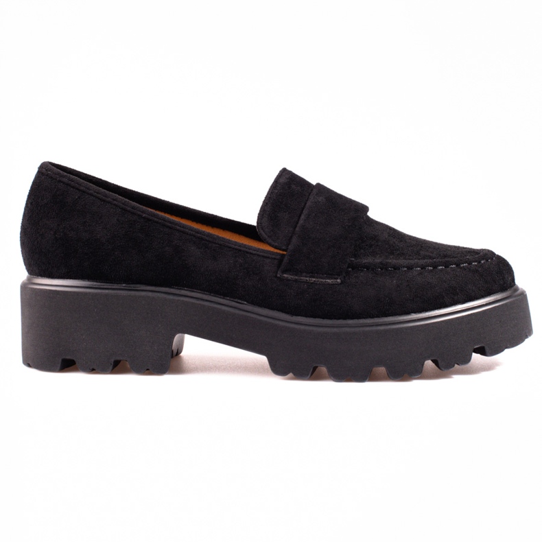 Pantofi de dama de piele intoarsa neagra Vinceza negru
