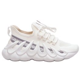 PG1 Pantofi de damă la modă cu șosete albi Daxo PG1 Pantofi de damă la modă cu șosete albi Daxo