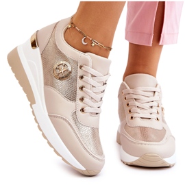 PG1 Adidași cu pană la modă Bej Jaliyah PG1 Adidași cu pană la modă Bej Jaliyah