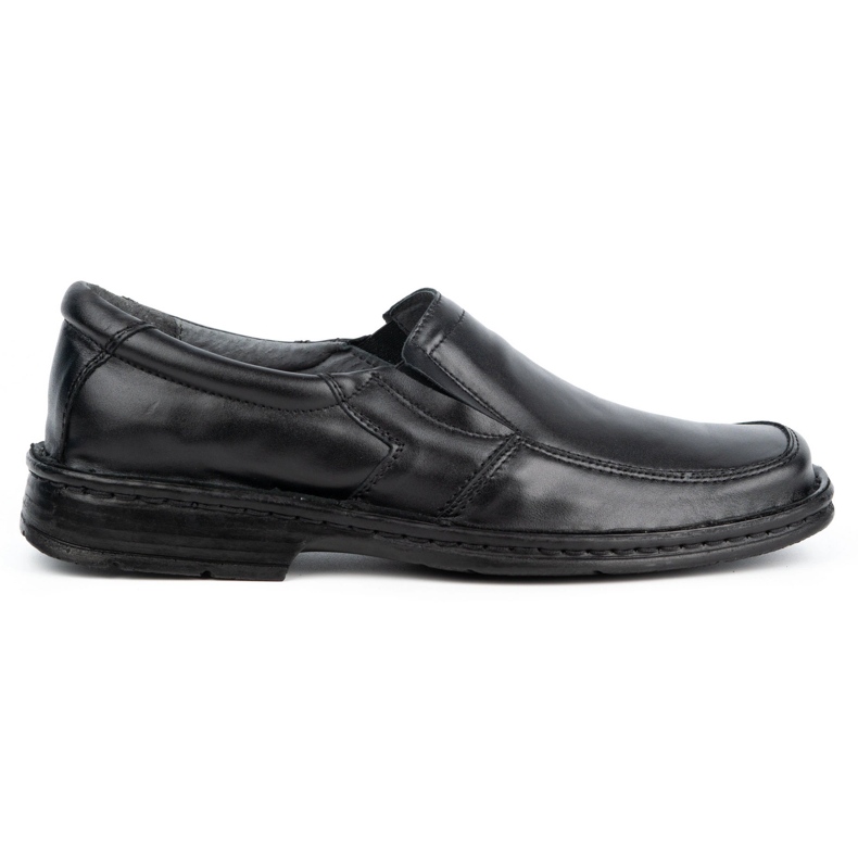 WASAK Pantofi slip-on pentru bărbați din piele 0114W negru