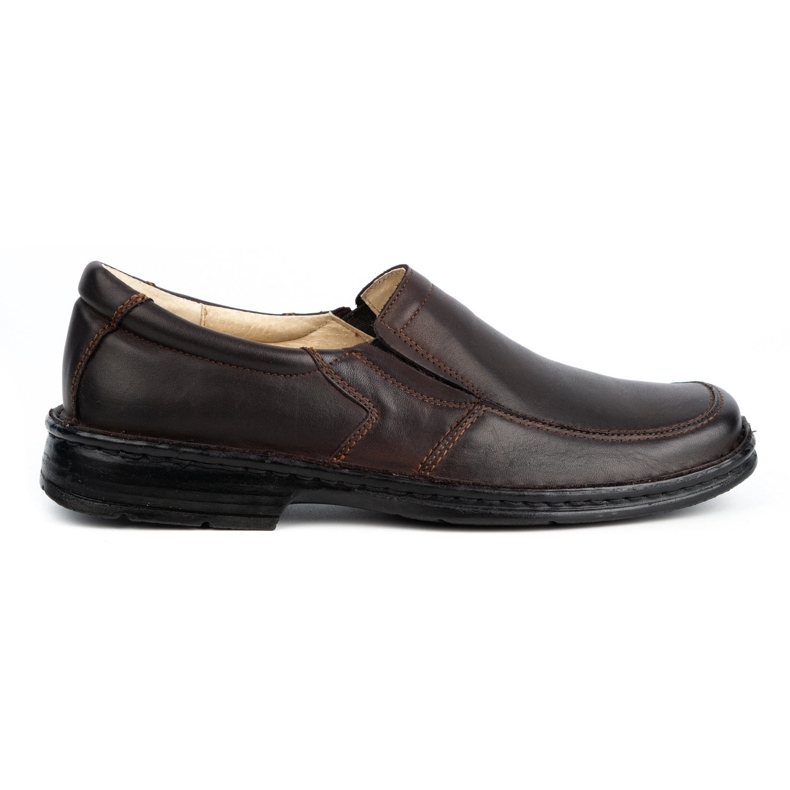 WASAK Pantofi slip-on pentru bărbați din piele 0114W maro