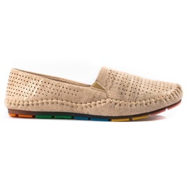 Mocasini cu slip-on pentru femei, aurii, de la Shelovet de aur Mocasini cu slip-on pentru femei, aurii, de la Shelovet de aur