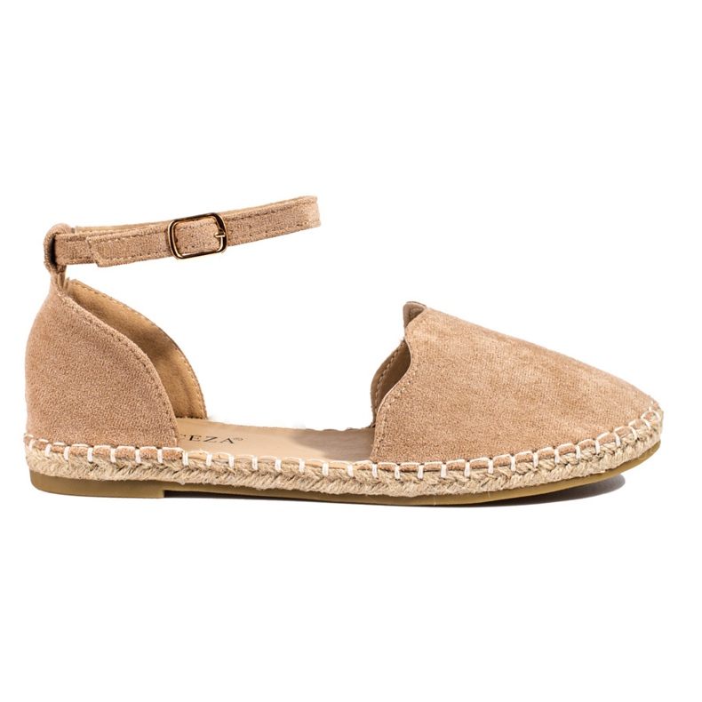 Espadrile de dama Vinceza cu catarama bej