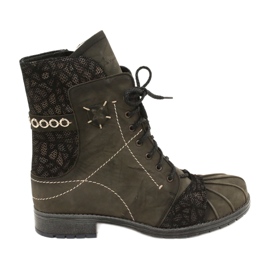Cizme din piele caldă pentru femei Maciejka Olive 03961-24 verde Cizme din piele caldă pentru femei Maciejka Olive 03961-24 verde