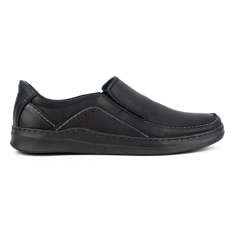 Olivier Pantofi slip-on pentru bărbați din piele SLIP-ON 216GT negru Olivier Pantofi slip-on pentru bărbați din piele SLIP-ON 216GT negru
