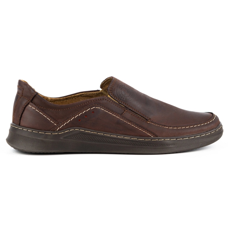 Olivier Pantofi slip-on barbati din piele SLIP-ON 216GT maro Olivier Pantofi slip-on barbati din piele SLIP-ON 216GT maro