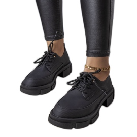 Pantofi negri cu o talpă masivă de la Kay negru