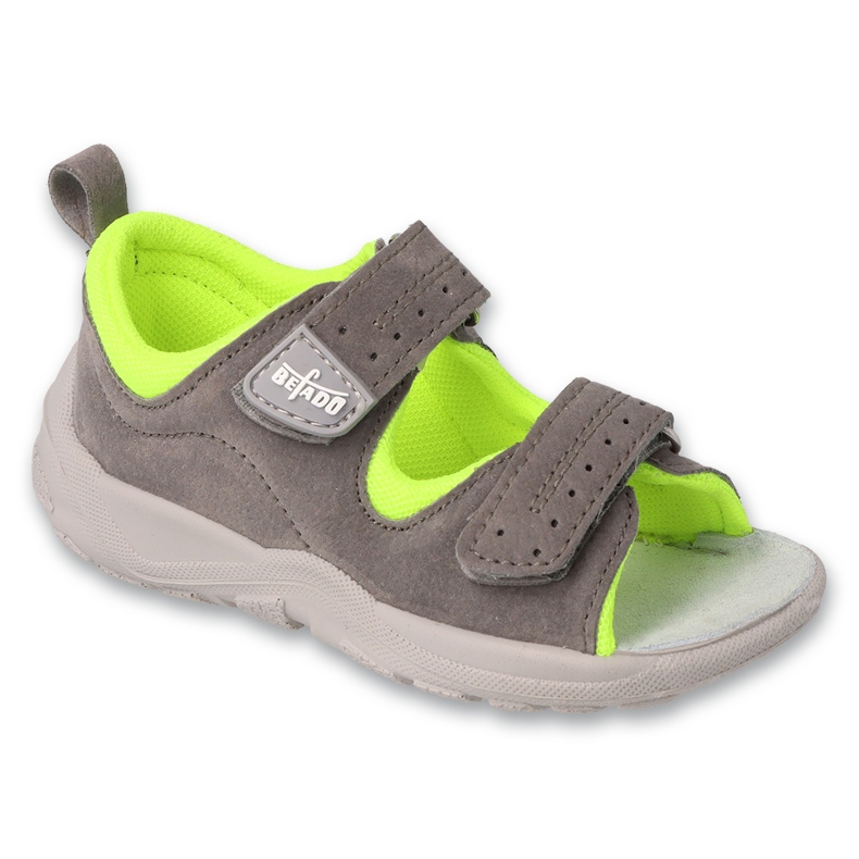 Befado Sandals Sandals Insert pentru copii 721p006 gri-neon Befado Sandals Sandals Insert pentru copii 721p006 gri-neon