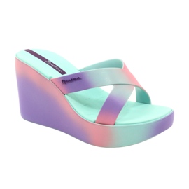 Sandale cu pană Ipanema 83423 Colore Fem AI963 Verde/Liliac violet roz