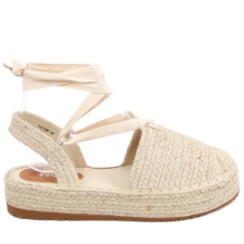 Sandale dama espadrile Seila Beige bej