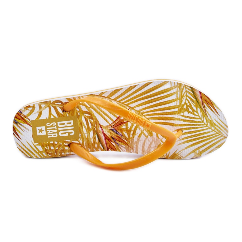 Slapi la modă pentru damă Big Star LL274819 Galben