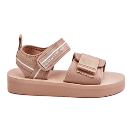 Sandale de damă cu velcro Big Star LL274787 Bej Sandale de damă cu velcro Big Star LL274787 Bej