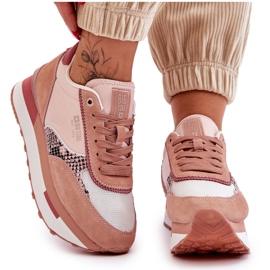 Adidași la modă Sistem de spumă cu memorie Big Star LL274366 Roz