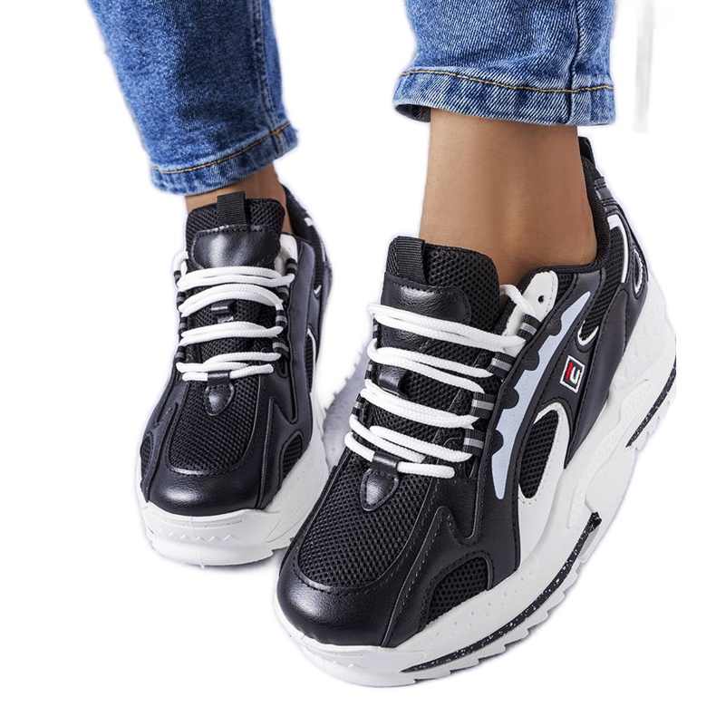 Tenisi negri cu pană de la Germain negru