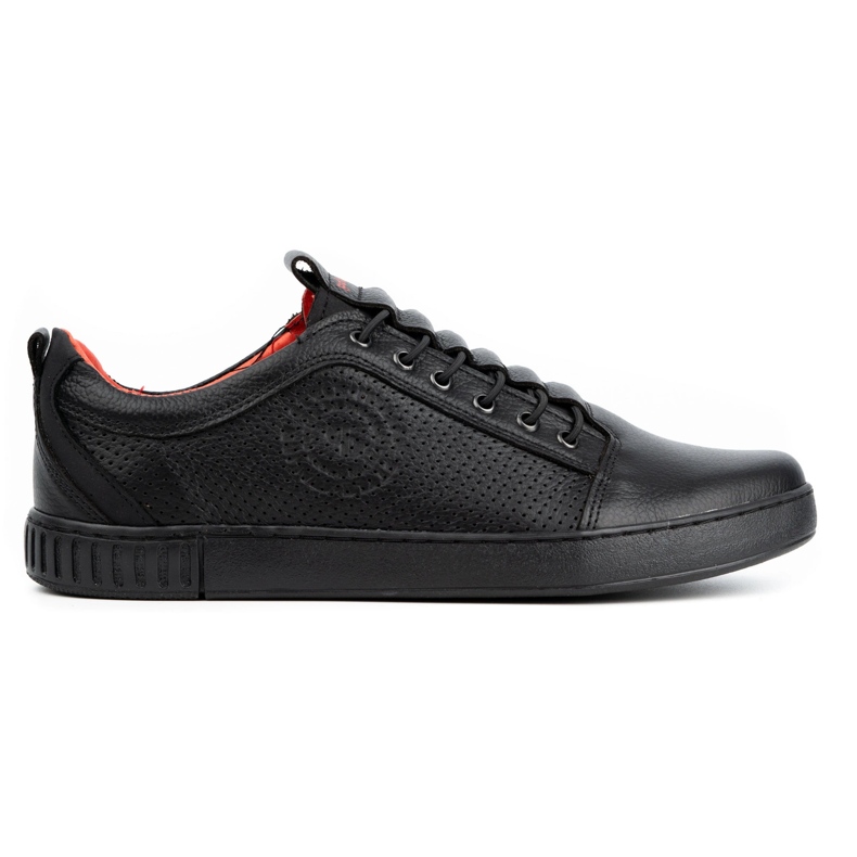 Polbut Pantofi casual barbati din piele 2121P/2 negri negru