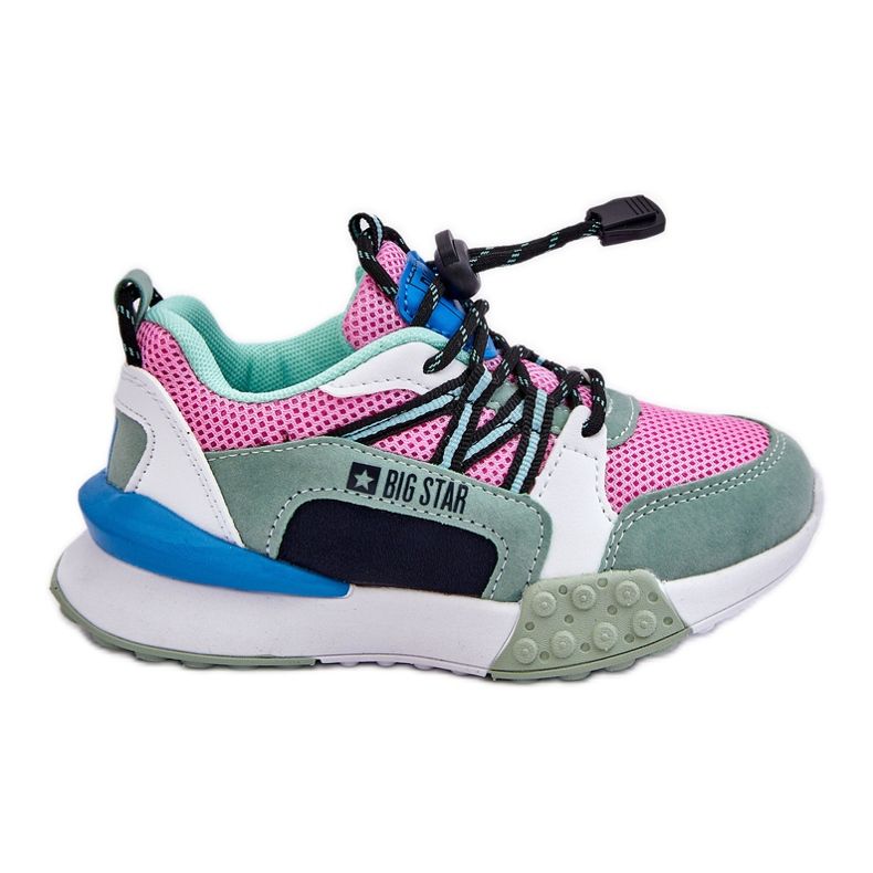 Pantofi sport pentru copii Sistem de spumă cu memorie Big Star LL374219 Roz-Verde Pantofi sport pentru copii Sistem de spumă cu memorie Big Star LL374219 Roz-Verde