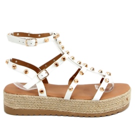 Sandale espadrile Alize White cu împânzire alb Sandale espadrile Alize White cu împânzire alb