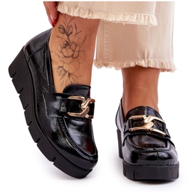 Lemar Mocasini negri Felicita Patent Patent negru Lemar Mocasini negri Felicita Patent Patent negru