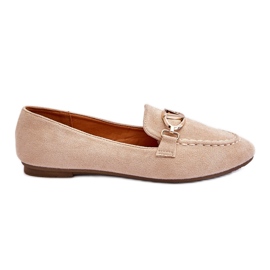 Vinceza Mocasini din piele intoarsa Cu Element Decorator Bej Reed Vinceza Mocasini din piele intoarsa Cu Element Decorator Bej Reed