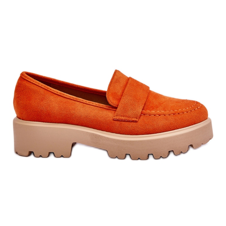 Vinceza Corrin Classic Suede Loafers Mocasini Portocaliu portocale