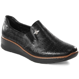 Pantofi negri ajurat pentru damă Jezzi MR1840-12 negru Pantofi negri ajurat pentru damă Jezzi MR1840-12 negru
