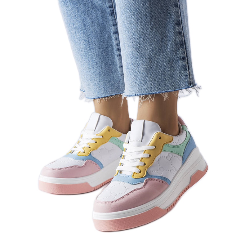 Adidași roz decorați cu imprimare Paré Adidași roz decorați cu imprimare Paré