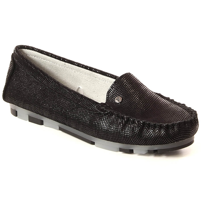 Mocasini de dama din piele neagra lucioasa Filippo DP2037 negru