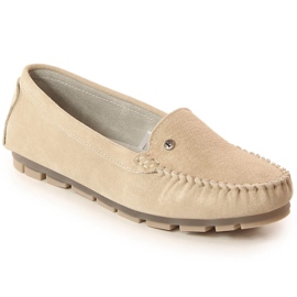 Mocasini de dama din piele bej Filippo DP2037 Mocasini de dama din piele bej Filippo DP2037
