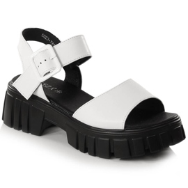 Sandale albe de dama cu platforma Vinceza SG23-7852 Sandale albe de dama cu platforma Vinceza SG23-7852
