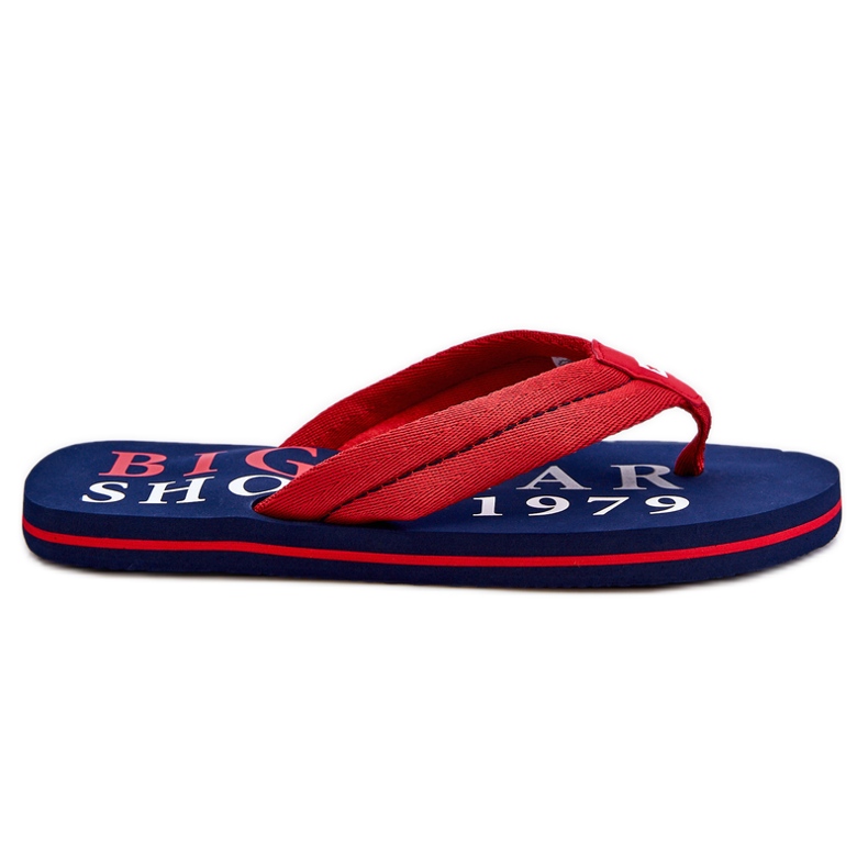 Șlapi Big Star pentru bărbați LL174613 roșu