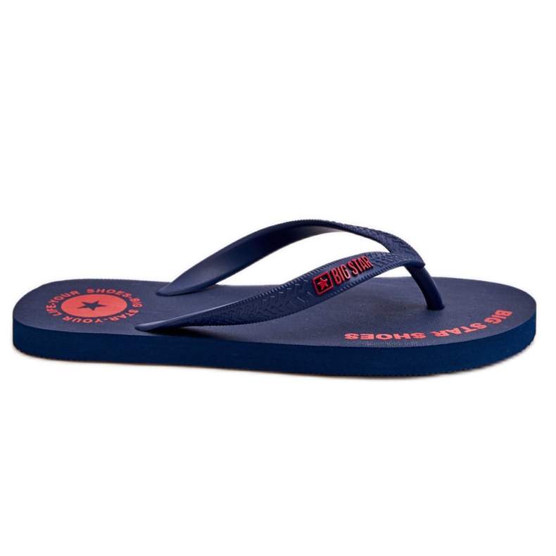 Flip Flops pentru bărbați Big Star LL174424 Bleumarin negru