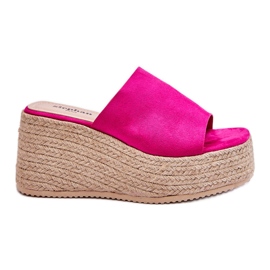 FS1 Flip-flops de damă cu platformă, fucsia Ysabel roz FS1 Flip-flops de damă cu platformă, fucsia Ysabel roz