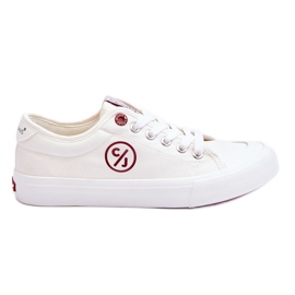 Pantofi de damă Cross Jeans Tesatura LL2R4043 Alb