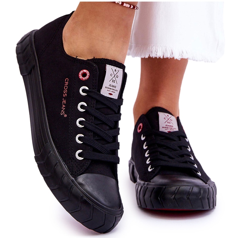 Pantofi clasici de damă Cross Jeans LL2R4051 Negru