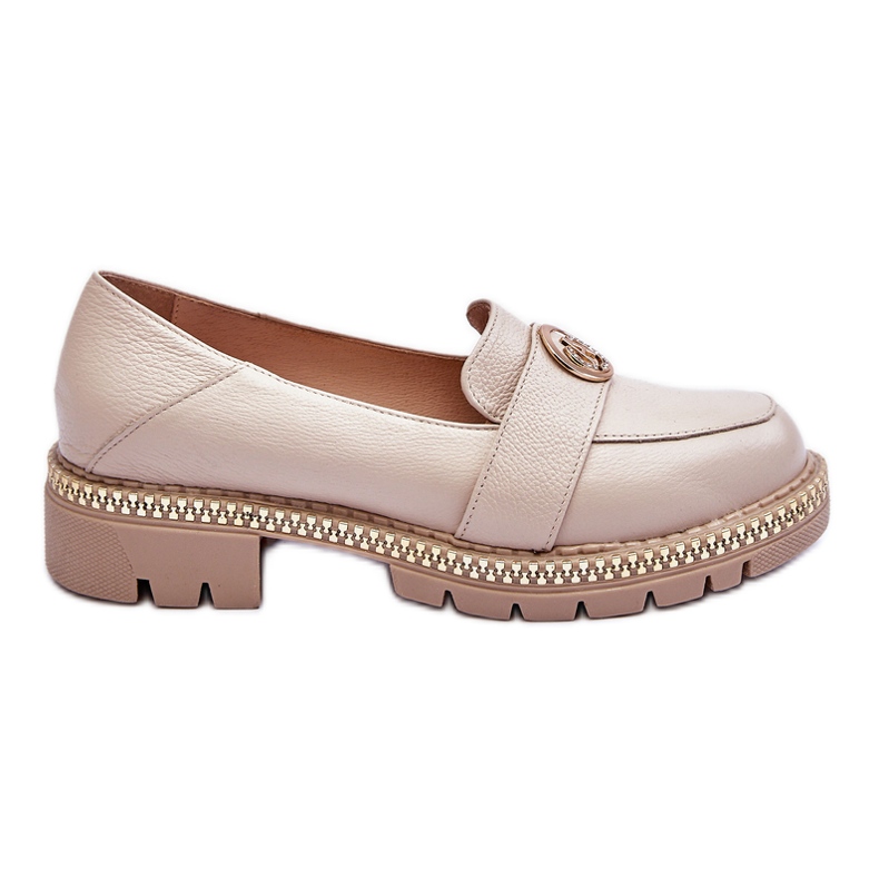 FILIPCZYK Mocasini eleganti din piele bej deschis Laverne