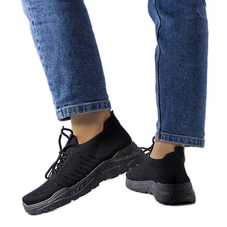 Belluci Tenisi negri cu o parte superioară flexibilă de la Gois negru