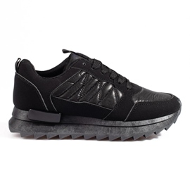 W. Potocki Pantofi sport dama adidasi Potocki negri negru