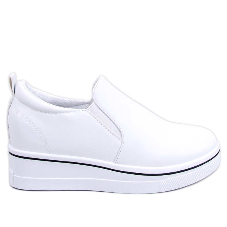 BM Pantofi sport cu pană Naito White alb BM Pantofi sport cu pană Naito White alb