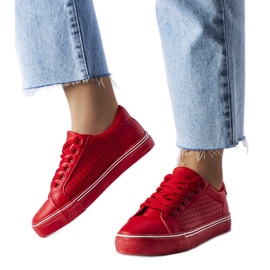 BM Tenisi roșii din piele ecologică de la Joffre roșu