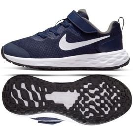 Pantofi Nike Revolution 6 Jr. DD1095-400 alb albastru marin