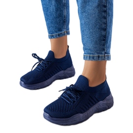 Adidași albaștri cu partea superioară flexibilă de la Gois albastru